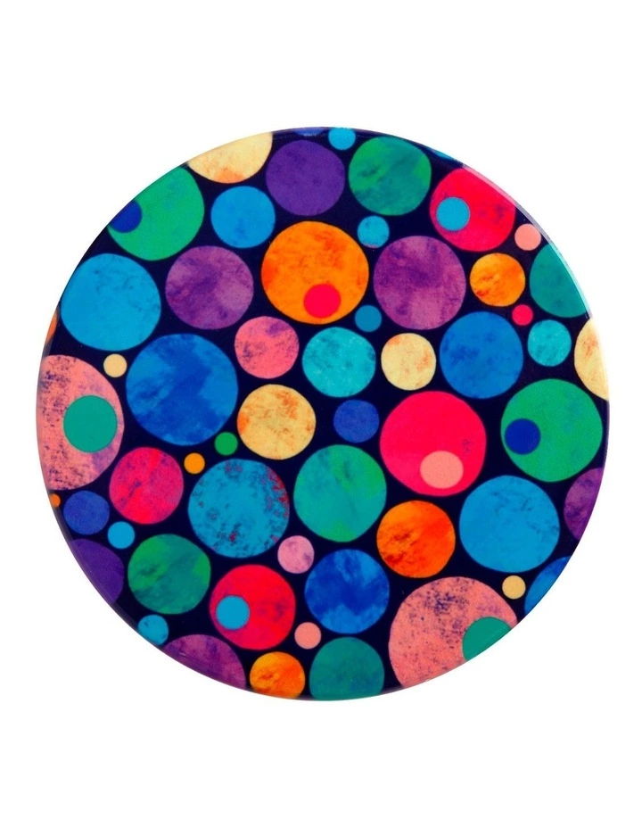 Maxwell & Williams Kasey Rainbow Be Kind Ceramic Coaster 10cm Dots 1 Maxwell & Williams Kasey Rainbow Be Kind Ceramic Coaster 10cm Dots