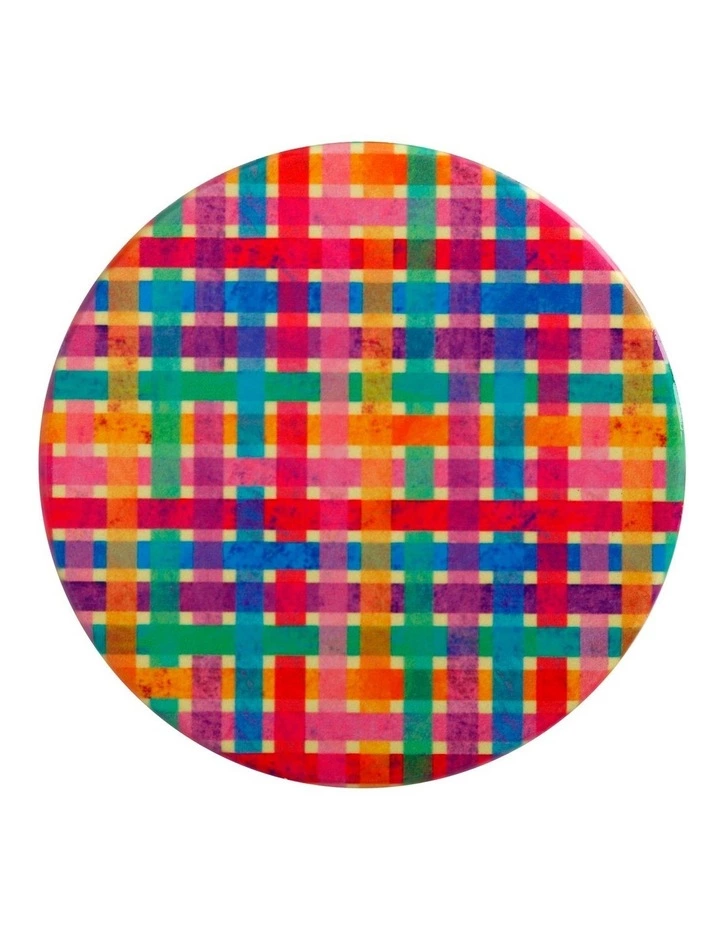 Maxwell & Williams Kasey Rainbow Be Kind Ceramic Coaster 10cm Plaid 1 Maxwell & Williams Kasey Rainbow Be Kind Ceramic Coaster 10cm Plaid