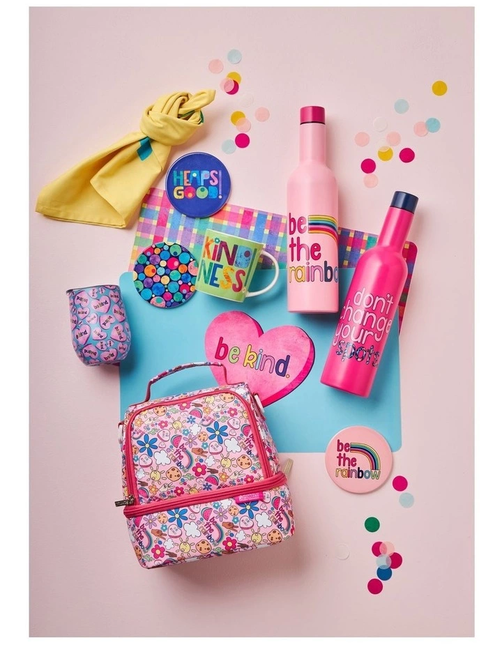 Maxwell & Williams Kasey Rainbow Be Kind Ceramic Coaster 10cm Plaid 3 Maxwell & Williams Kasey Rainbow Be Kind Ceramic Coaster 10cm Plaid - Image 3