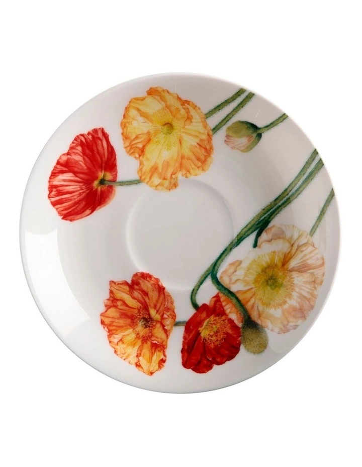 Maxwell & Williams Katherine Castle Floriade Breakfast Cup & Saucer 480ML Poppy Gift Boxed 2 Maxwell & Williams Katherine Castle Floriade Breakfast Cup & Saucer 480ML Poppy Gift Boxed - Image 2