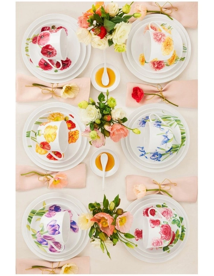 Maxwell & Williams Katherine Castle Floriade Breakfast Cup & Saucer 480ML Iris Gift Boxed 2 Maxwell & Williams Katherine Castle Floriade Breakfast Cup & Saucer 480ML Iris Gift Boxed - Image 2