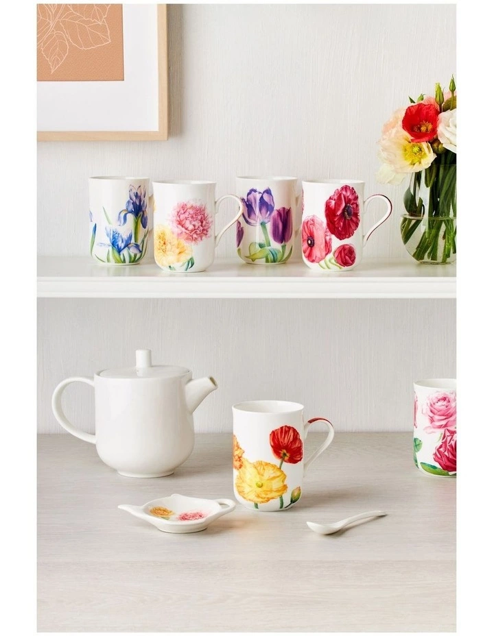 Maxwell & Williams Katherine Castle Floriade Mug 350ML Iris Gift Boxed 3 Maxwell & Williams Katherine Castle Floriade Mug 350ML Iris Gift Boxed - Image 3