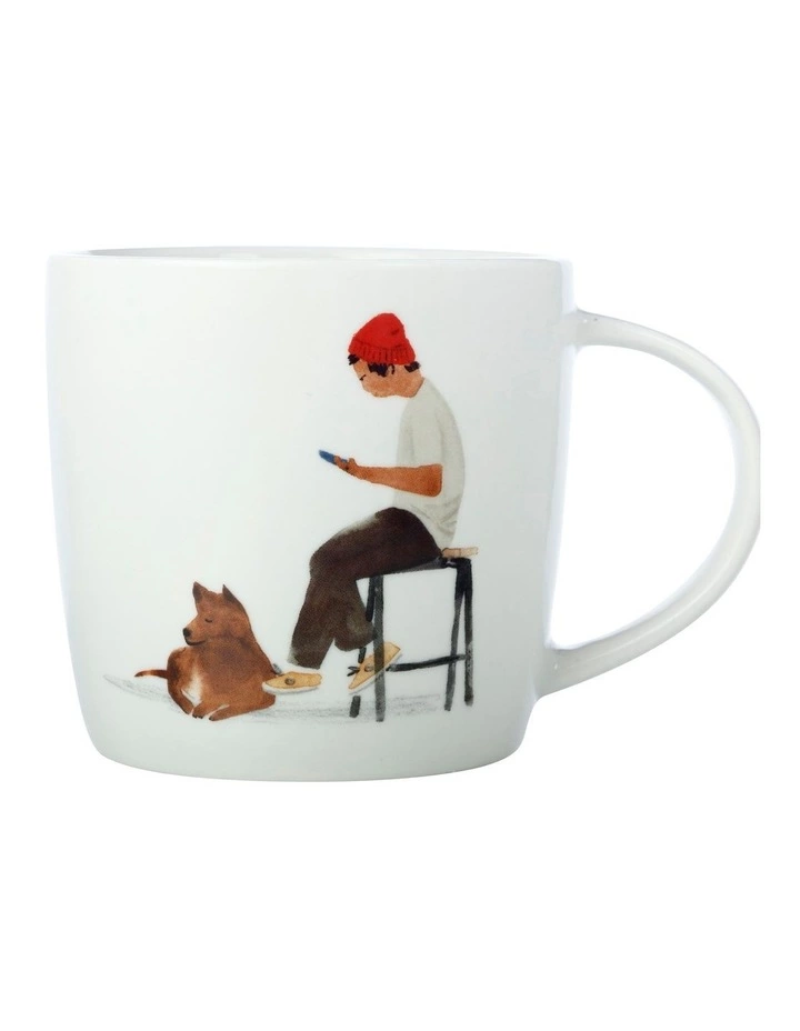 Maxwell & Williams Marc Martin BFF Mug 400ML Cafe Waiting Gift Boxed 1 Maxwell & Williams Marc Martin BFF Mug 400ML Cafe Waiting Gift Boxed