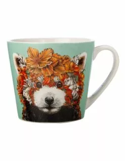 Maxwell & Williams Marini Ferlazzo Wild Planet Mug 400ML Red Panda Gift Boxed