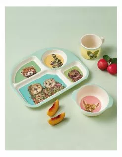 Maxwell & Williams Marini Ferlazzo Wild Planet Children's Bamboo 3pc Dinner Set Boxed -Dining Shop 850081780 5 720x928