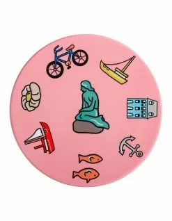 Maxwell & Williams Megan McKean Cities Ceramic Round Coaster 10.5cm Copenhagen