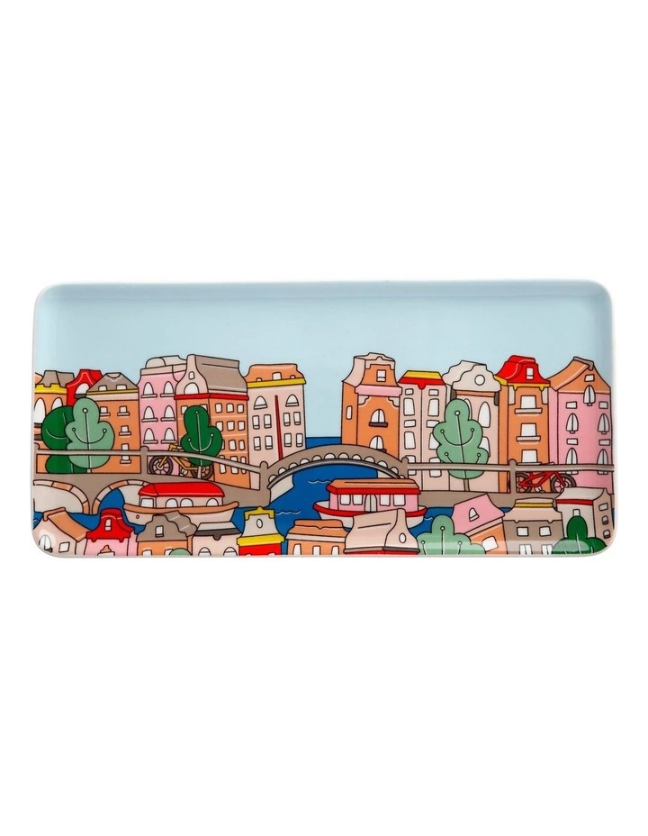 Maxwell & Williams Megan McKean Cities Rectangle Plate 25x12cm Amsterdam Gift Boxed 1 Maxwell & Williams Megan McKean Cities Rectangle Plate 25x12cm Amsterdam Gift Boxed