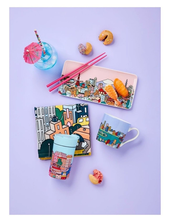 Maxwell & Williams Megan McKean Cities Rectangle Plate 25x12cm Amsterdam Gift Boxed 2 Maxwell & Williams Megan McKean Cities Rectangle Plate 25x12cm Amsterdam Gift Boxed - Image 2