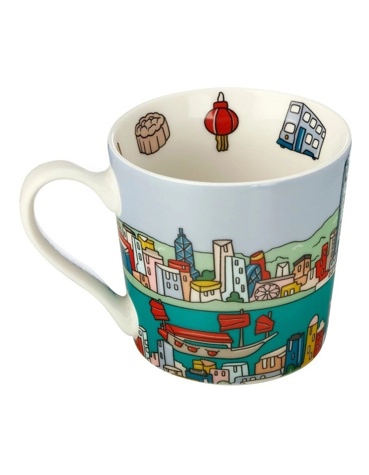 Maxwell & Williams Megan McKean Cities Mug 430ML Hong Kong Gift Boxed 4 Maxwell & Williams Megan McKean Cities Mug 430ML Hong Kong Gift Boxed - Image 4