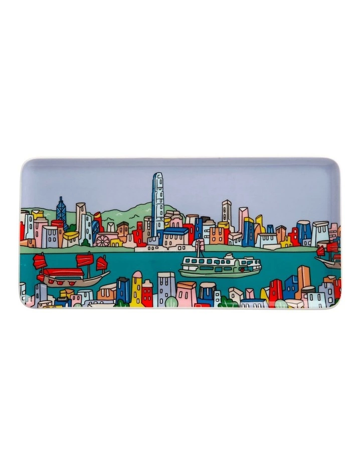Maxwell & Williams Megan McKean Cities Rectangle Plate 25x12cm Hong Kong Gift Boxed 1 Maxwell & Williams Megan McKean Cities Rectangle Plate 25x12cm Hong Kong Gift Boxed