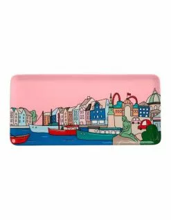 Maxwell & Williams Megan McKean Cities Rectangle Plate 25x12cm Copenhagen Gift Boxed