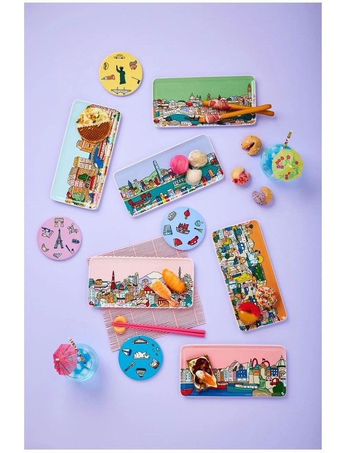 Maxwell & Williams Megan McKean Cities Rectangle Plate 25x12cm Copenhagen Gift Boxed 3 Maxwell & Williams Megan McKean Cities Rectangle Plate 25x12cm Copenhagen Gift Boxed - Image 3