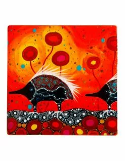 Maxwell & Williams Melanie Hava Journeys Ceramic Coaster 10cm Echidnas