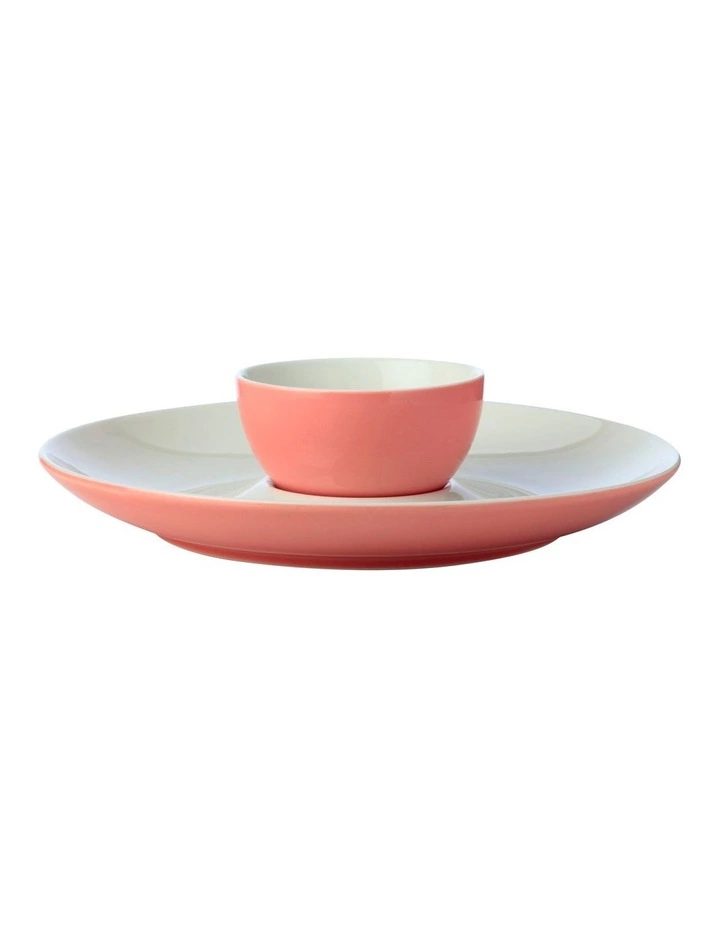 Maxwell & Williams Mezze Chip & Dip 30cm Coral Boxed 1 Maxwell & Williams Mezze Chip & Dip 30cm Coral Boxed