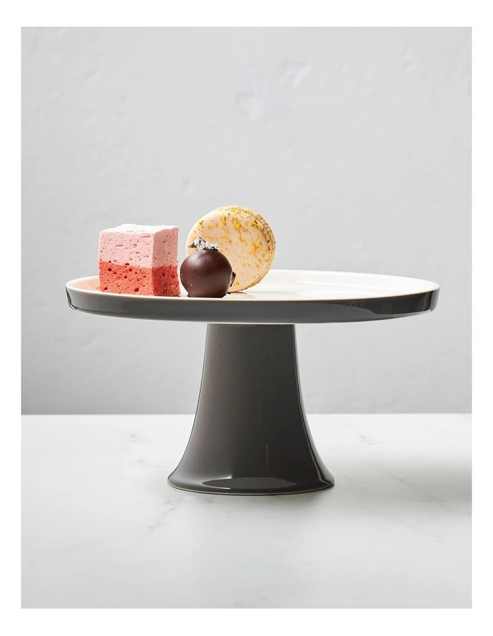 Maxwell & Williams Mezze Cake Stand 20cm Charcoal Boxed 2 Maxwell & Williams Mezze Cake Stand 20cm Charcoal Boxed - Image 2