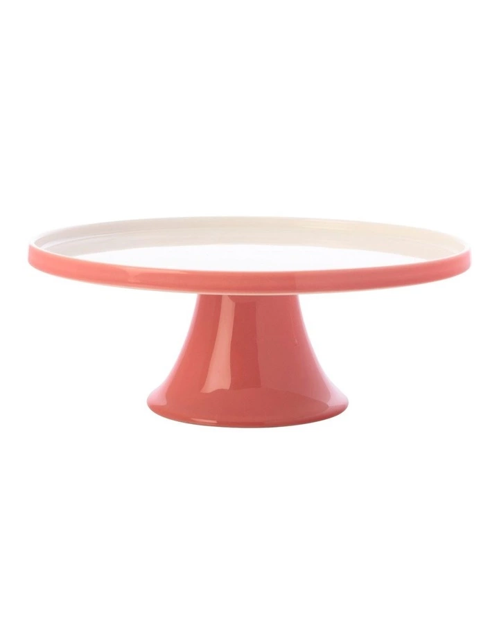 Maxwell & Williams Mezze Cake Stand 30cm Coral Boxed 1 Maxwell & Williams Mezze Cake Stand 30cm Coral Boxed