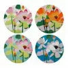 Maxwell & Williams Royal Botanic Gardens Lotus Ceramic Round Coaster 10cm Set Of 4