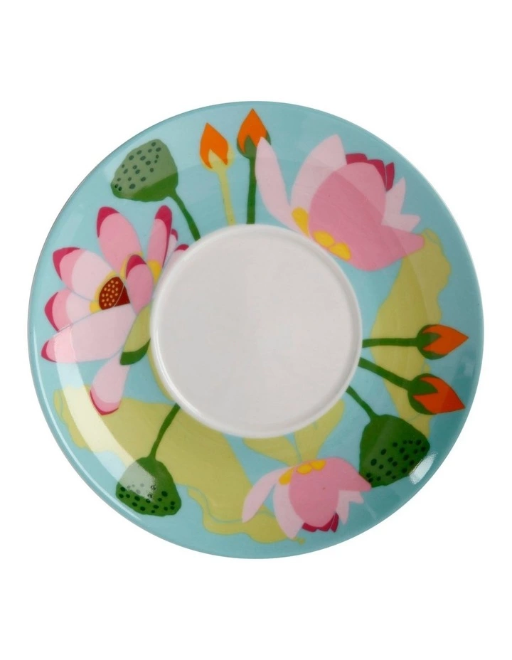 Maxwell & Williams Royal Botanic Gardens Lotus Demi Cup & Saucer 100ML Mint Gift Boxed 3 Maxwell & Williams Royal Botanic Gardens Lotus Demi Cup & Saucer 100ML Mint Gift Boxed - Image 3