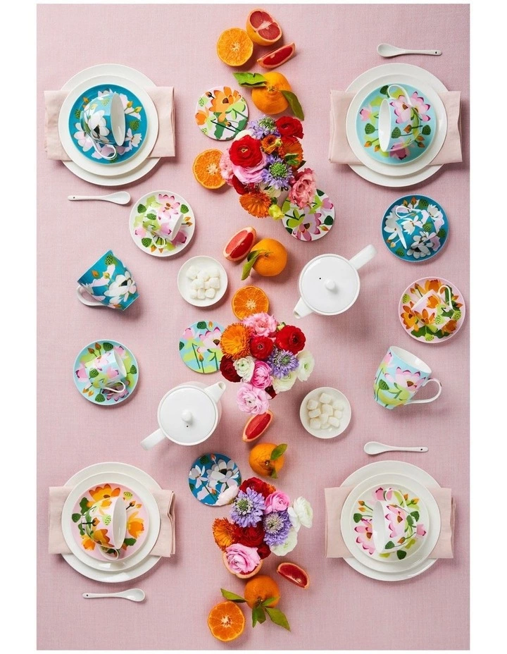 Maxwell & Williams Royal Botanic Gardens Lotus Demi Cup & Saucer 100ML Mint Gift Boxed 4 Maxwell & Williams Royal Botanic Gardens Lotus Demi Cup & Saucer 100ML Mint Gift Boxed - Image 4