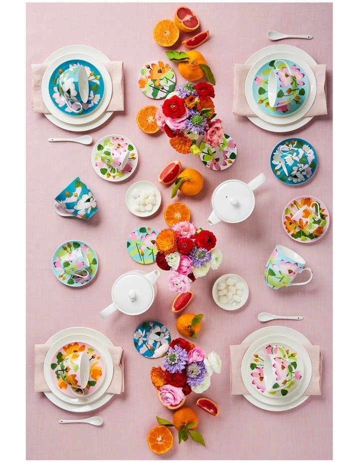 Maxwell & Williams Royal Botanic Gardens Lotus Demi Cup & Saucer 100ML White Gift Boxed 4 Maxwell & Williams Royal Botanic Gardens Lotus Demi Cup & Saucer 100ML White Gift Boxed - Image 4