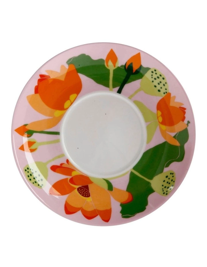 Maxwell & Williams Royal Botanic Gardens Lotus Demi Cup & Saucer 100ML Pink Gift Boxed 3 Maxwell & Williams Royal Botanic Gardens Lotus Demi Cup & Saucer 100ML Pink Gift Boxed - Image 3