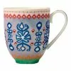 Maxwell & Williams Teas & C's Zanzibar Coupe Mug 420ML Ikat Gift Boxed