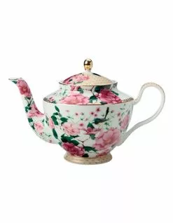 Maxwell & Williams Teas & C's Silk Road Teapot With Infuser 1lt White Gift Boxed