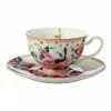 Maxwell & Williams Teas & C's Silk Road Footed Cup & Saucer 200ML White Gift Boxed