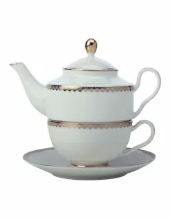 Maxwell & Williams Teas & C's Classic Tea for One with Infuser 380ML White Gift Boxed