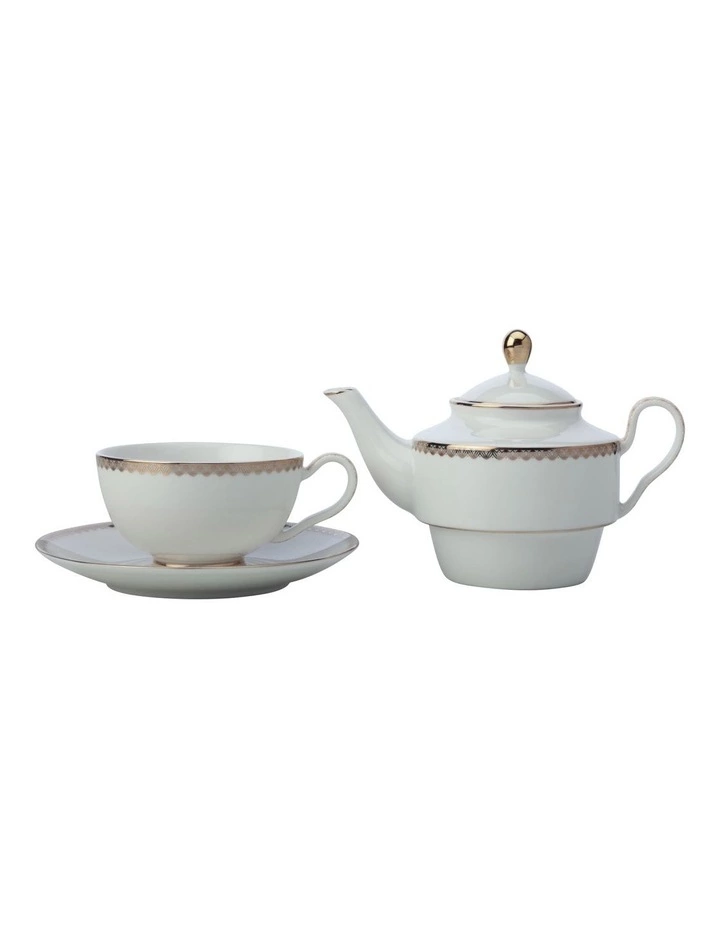 Maxwell & Williams Teas & C's Classic Tea for One with Infuser 380ML White Gift Boxed 2 Maxwell & Williams Teas & C's Classic Tea for One with Infuser 380ML White Gift Boxed - Image 2