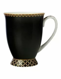 Maxwell & Williams Teas & C's Classic Footed Mug 300ML Black Gift Boxed