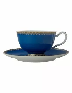 Maxwell & Williams Teas & C's Classic Footed Cup & Saucer 200ML Blue Gift Boxed