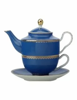 Maxwell & Williams Teas & C's Classic Tea for One With Infuser 380ML Blue Gift Boxed