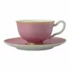 Maxwell & Williams Teas & C's Classic Footed Cup & Saucer 200ML Hot Pink Gift Boxed