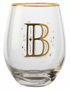 Maxwell & Williams The Letterettes Stemless Glass 500ML "B" Boxed