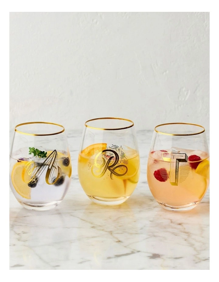 Maxwell & Williams The Letterettes Stemless Glass 500ML "K" Boxed 2 Maxwell & Williams The Letterettes Stemless Glass 500ML "K" Boxed - Image 2