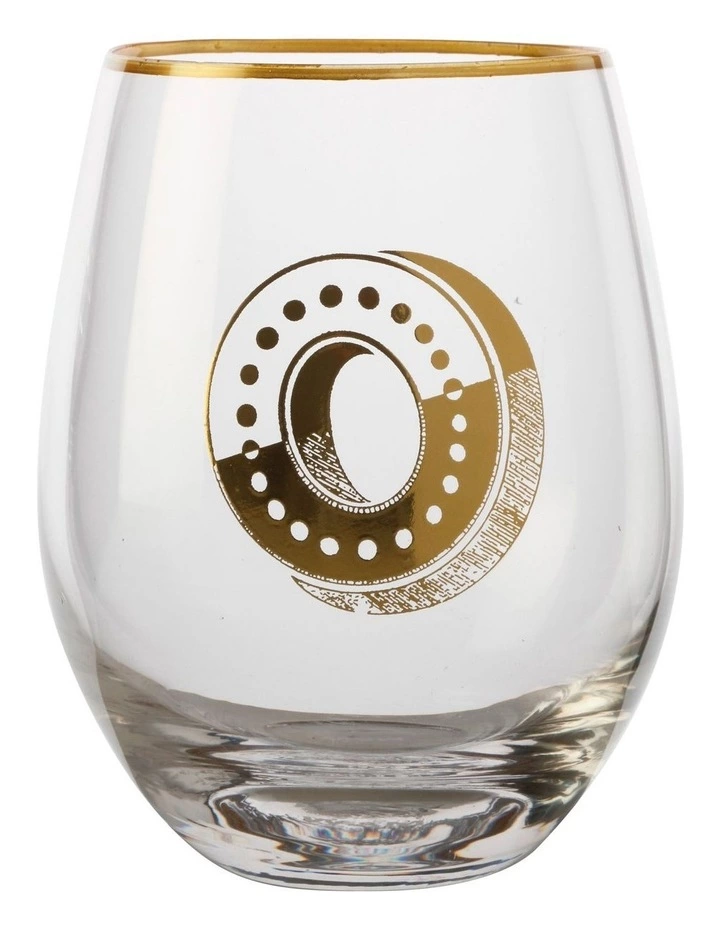 Maxwell & Williams The Letterettes Stemless Glass 500ML "O" Boxed 1 Maxwell & Williams The Letterettes Stemless Glass 500ML "O" Boxed
