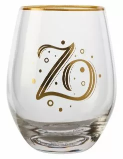 Maxwell & Williams The Letterettes Stemless Glass 500ML "Z" Boxed