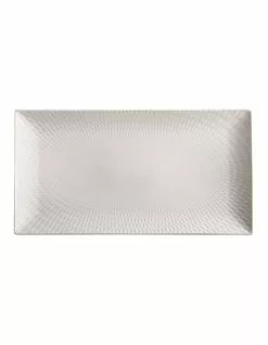 Maxwell & Williams White Basics Diamonds Rectangular Platter 35x19cm Gift Boxed
