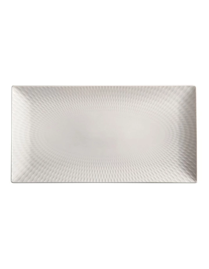 Maxwell & Williams White Basics Diamonds Rectangular Platter 35x19cm Gift Boxed 1 Maxwell & Williams White Basics Diamonds Rectangular Platter 35x19cm Gift Boxed