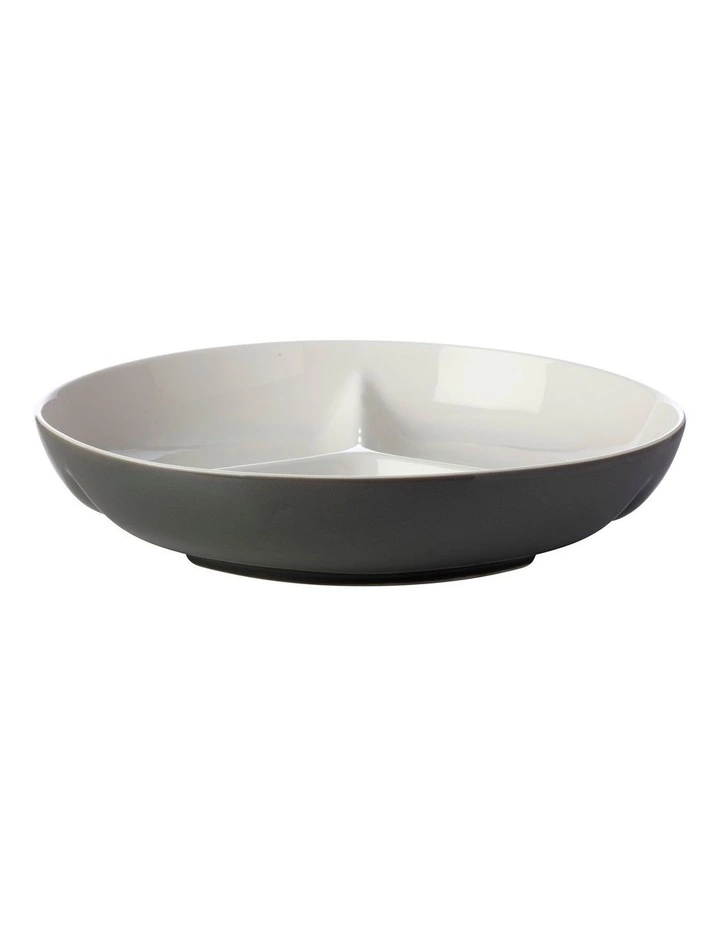 Maxwell & Williams Mezze Divided Platter 32cm Charcoal Boxed 1 Maxwell & Williams Mezze Divided Platter 32cm Charcoal Boxed