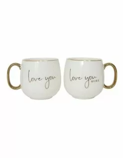 Splosh Wedding Love You Mug Set