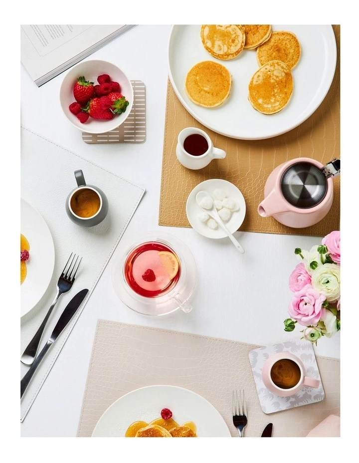 Maxwell & Williams Table Accents Leather Look Alligator Runner 30x150cm Tan 2 Maxwell & Williams Table Accents Leather Look Alligator Runner 30x150cm Tan - Image 2