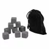 BarCraft Whisky Stone Set of 9 Charcoal Gift Boxed