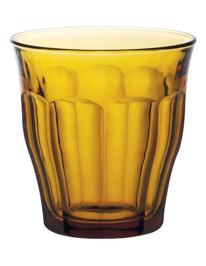 Duralex Picardie Amber Tumbler 250ml Set Of 6 1 Duralex Picardie Amber Tumbler 250ml Set Of 6
