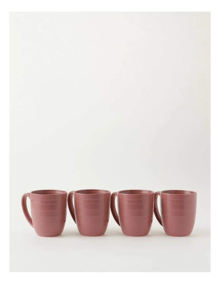 Vue Desert Bloom Mug Set of 4 Pink 1 Vue Desert Bloom Mug Set of 4 Pink