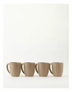 Vue Desert Bloom Mug Set of 4 Sand
