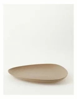 Vue Desert Bloom Oblong Platter Sand