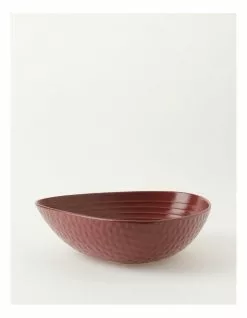 Vue Desert Bloom Oblong Serving Bowl Red
