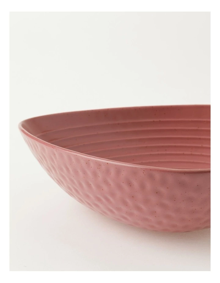 Vue Desert Bloom Oblong Serving Bowl Pink 2 Vue Desert Bloom Oblong Serving Bowl Pink - Image 2